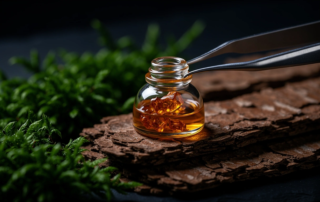 Premium herbal extract vial